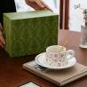 Buy cheap Tulip Flower Black Gift Box Coffee Cup for Gift Cup Set Souvenir Ceramic Mug from wholesalers