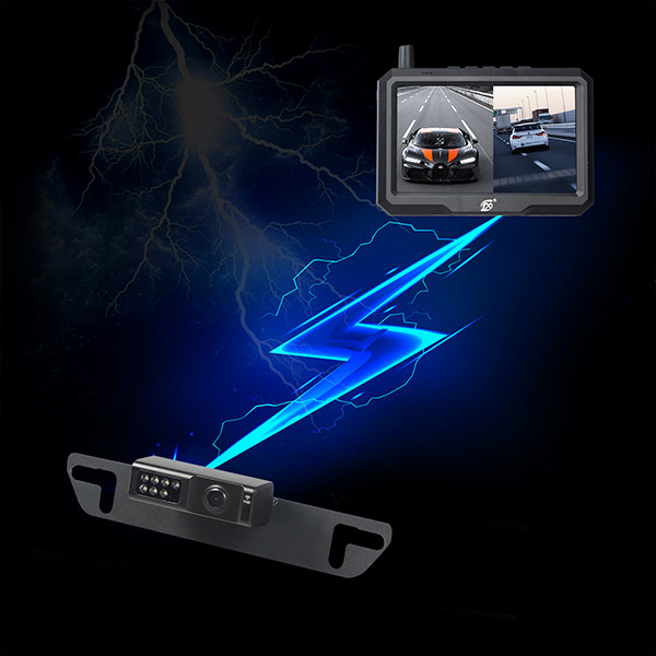 Wireless 5 Inch 300m 984ft DVR Backup Camera DVR Recording Kit