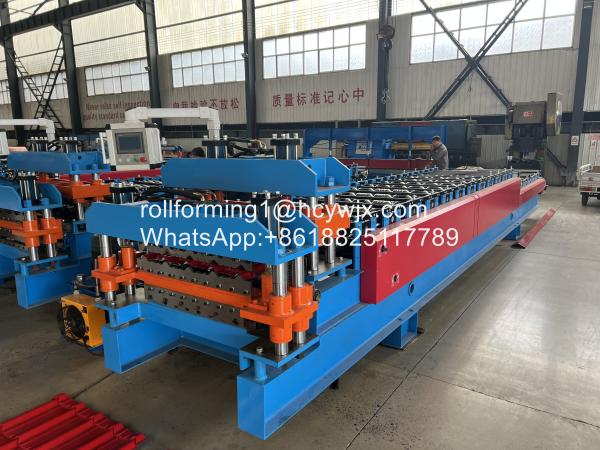 Quality High Output Double Layer step Tile Roll Forming Machine for sale