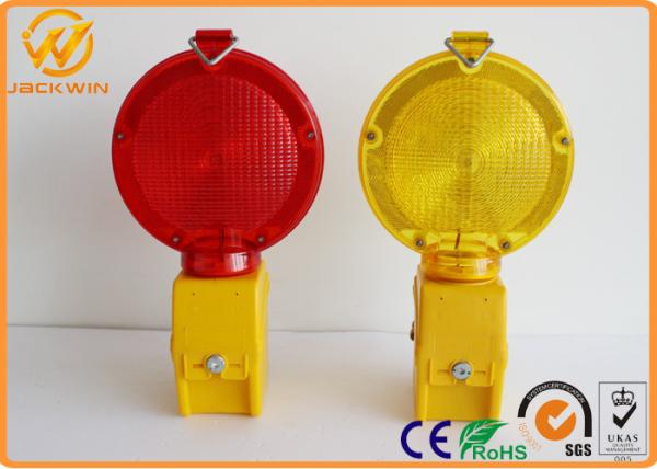 Quality ON OFF Button LED Barricade Light , Warning Strobe Lights Vehicle Amber / Yellow / Red for sale