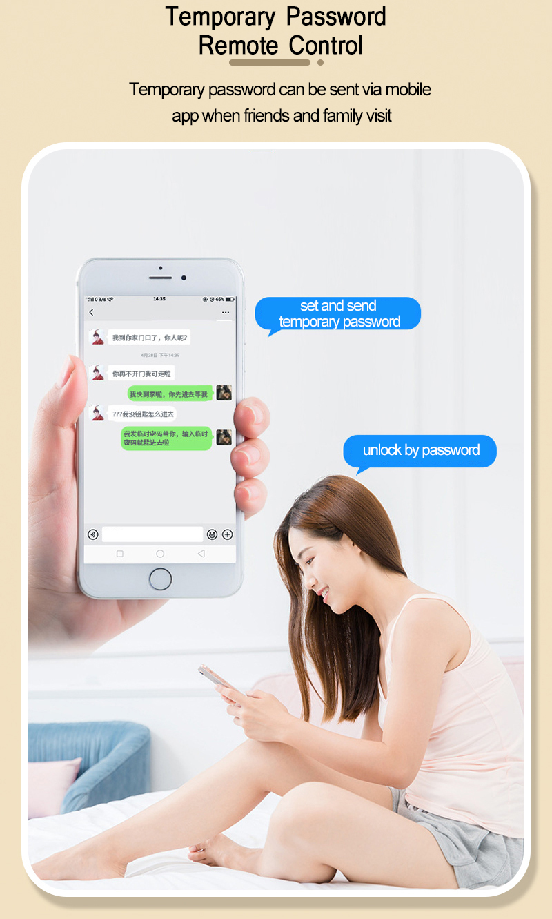 Waterproof IP65 Smart Lock for Office Tuya WIFI TTlock APP Black Silver Handle Intelligent Lock for Sliding Door