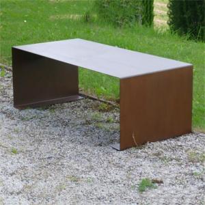 China Outdoor and Indoor Minimalist Design Patio Furniture Corten Steel Bench Legs wholesale