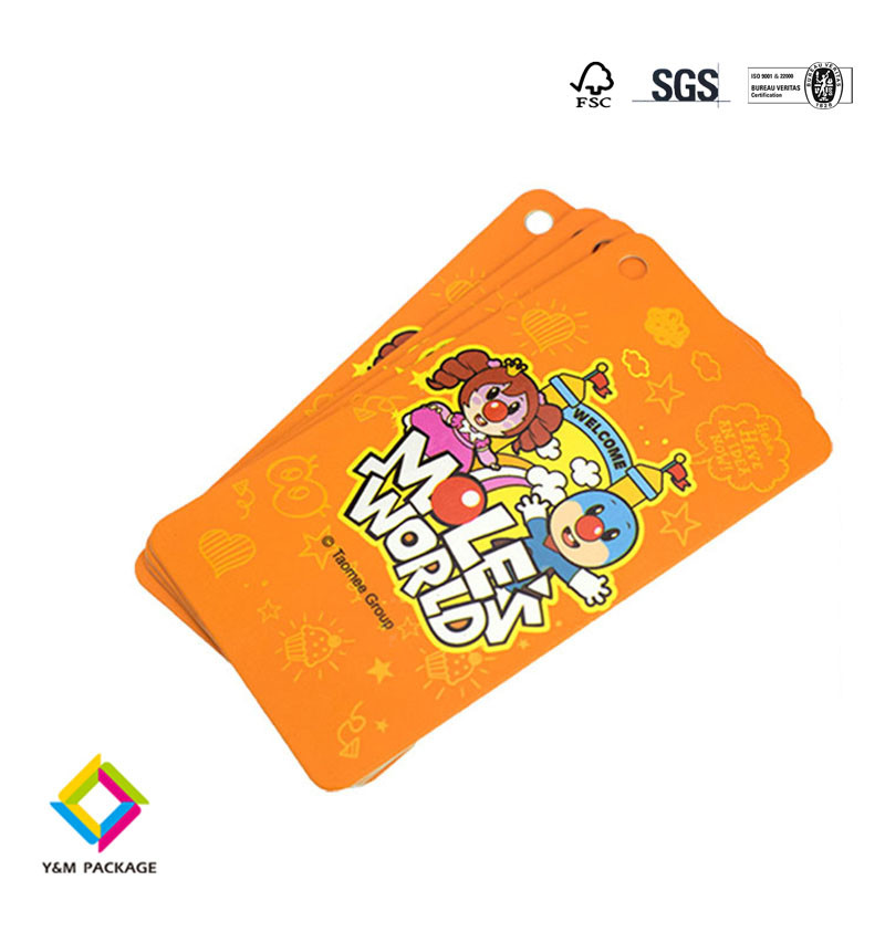 Printing Name Logo Paper Garment Hangtag Labels Custom Clothing Hang Tags With String