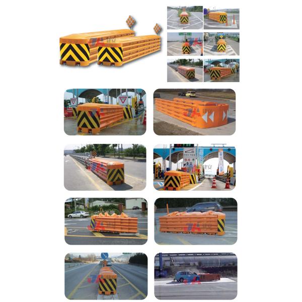 Galvanized Powder Coated Anti Corrosion Highway Crash Cushions Barrier Guardrail