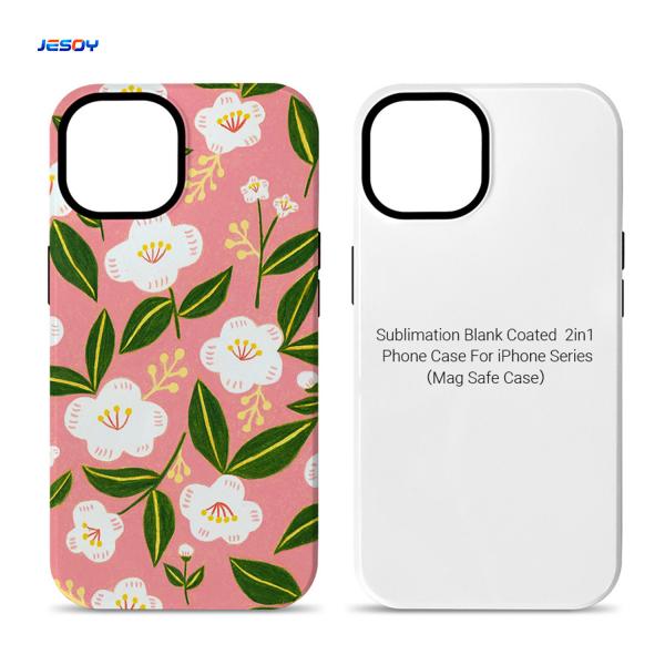 Quality Magnetic Coating 2 In 1 3D Sublimation Phone Case For IPhone Blank Cover for sale
