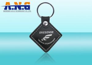 China Smart Customize Rfid Key Fob programming,Leather Vehicles / Door rfid key chain wholesale