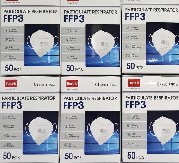 FFP3 Disposable Protective Face Mask , Elastic Earloops , FFP3 Particulate