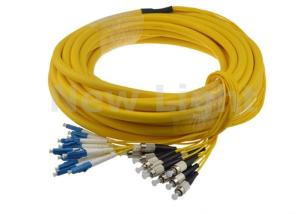 China Indoor 12 Core Single Mode Fiber Optic Cable / LC FC Patch Cord With Good Durability wholesale