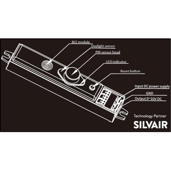Daylight Harvest Bluetooth Motion Sensor 20mA 12v PIR Decentralized Control