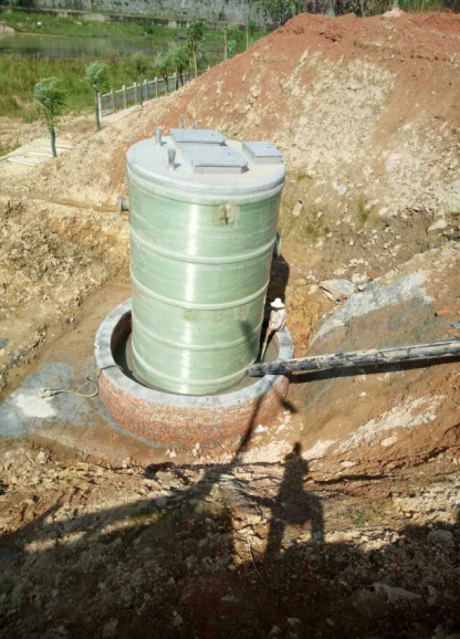 Waste Water Treatment Lift Station Pump , Integrated Prefabricated Pump Station