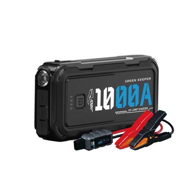 Quality Peak Current 1000A 12v Portable Car Battery Jump Starter With Led Light Blink Strobe for sale