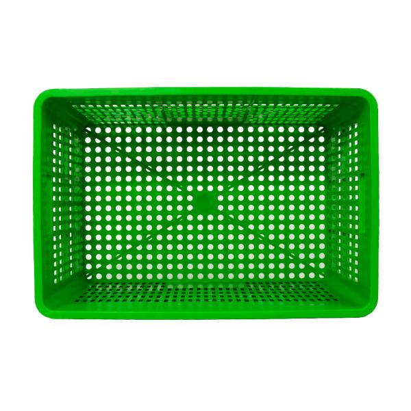 Customized Logo Plastic Fruit Shopping Basket Collapsible Crate for Tomato Storage