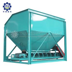 Organic Compound fertilizer Automatic Control End Loader Feeding Hopper With Conveyor