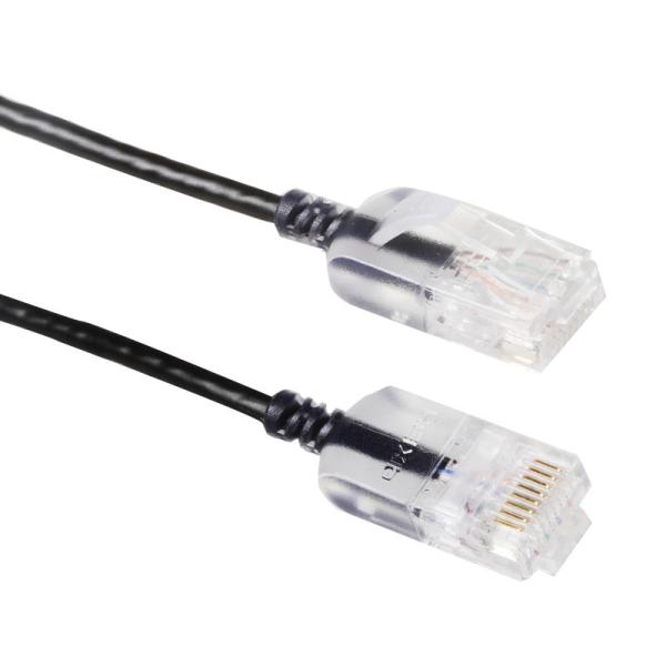 Snagless Slim Run Cat6a Patch Cord RJ45 UTP Pure Bare Copper 10G 30AWG