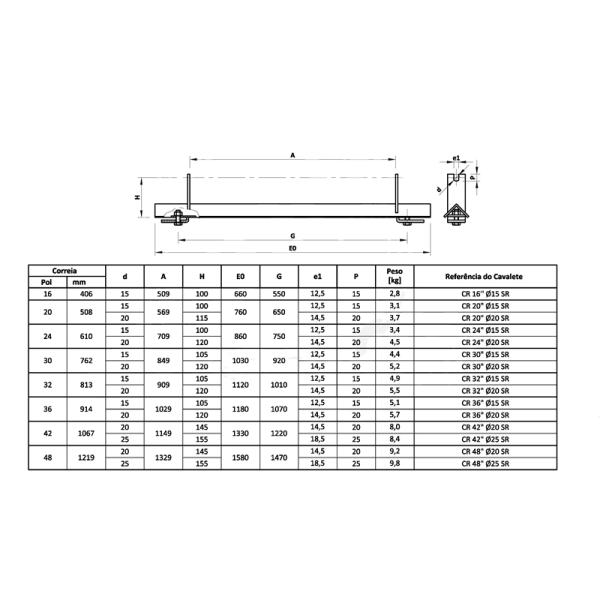 Trough Automatic Adjustable Idler Bracket