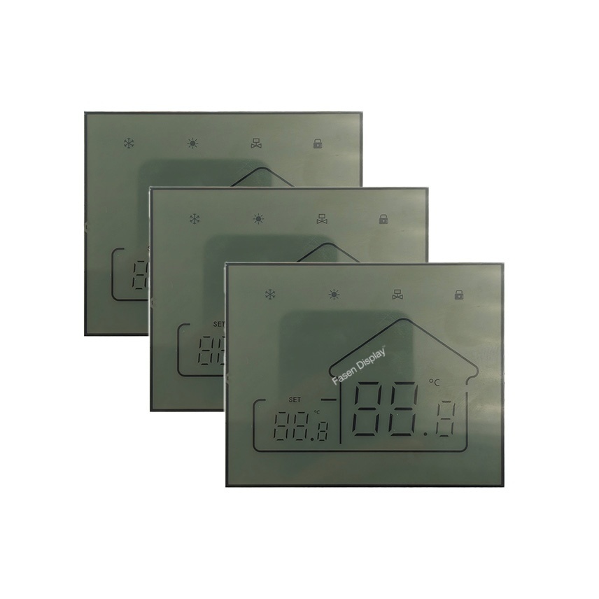 Custom HTN LCD Display for Temperature Controller Thermostat Segment LCD Screen