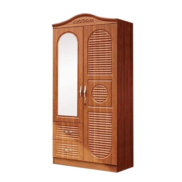 Quality PVC Texture Multi Color MDF Board Closet 2 3 4 Door Cupboard With Mirror for sale