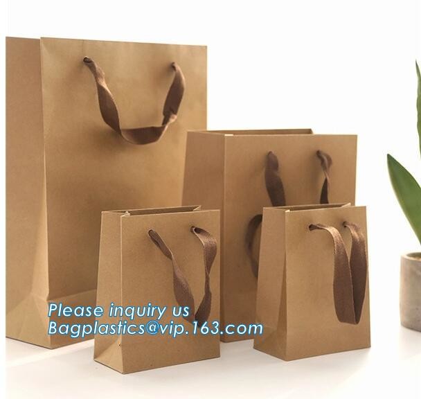 Fashion Custom Printing Luxury Gift Shopping Carrier Paper Bag With Your Own Logo Print,strong twisted handle black leat
