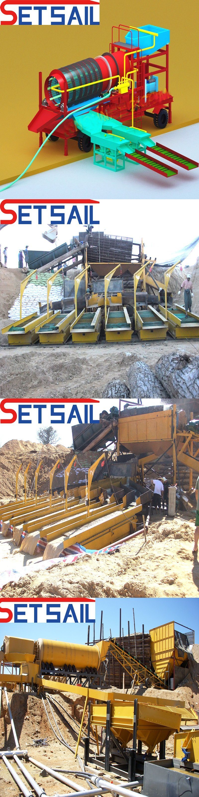Reliable Generator Sets Land Gold Machinery with Jigging Equipment