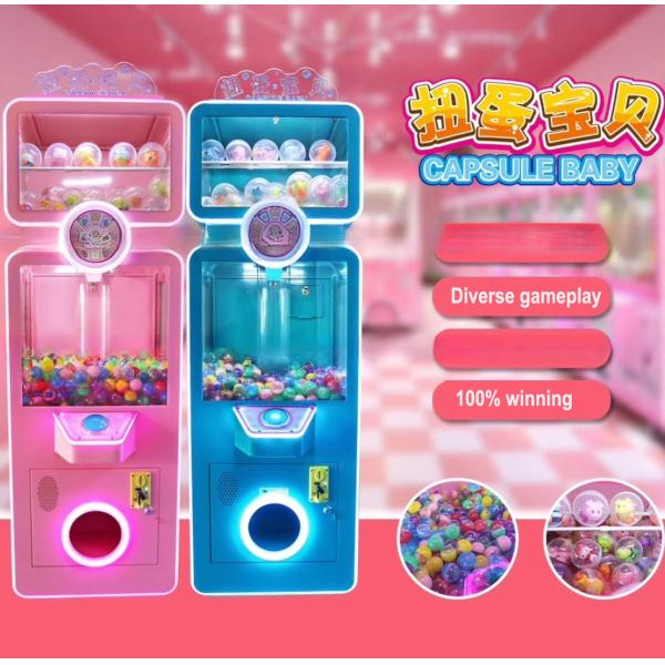 2022 Amusement park pink and green prize capsule gift machine gashapon baby toy machine for malls