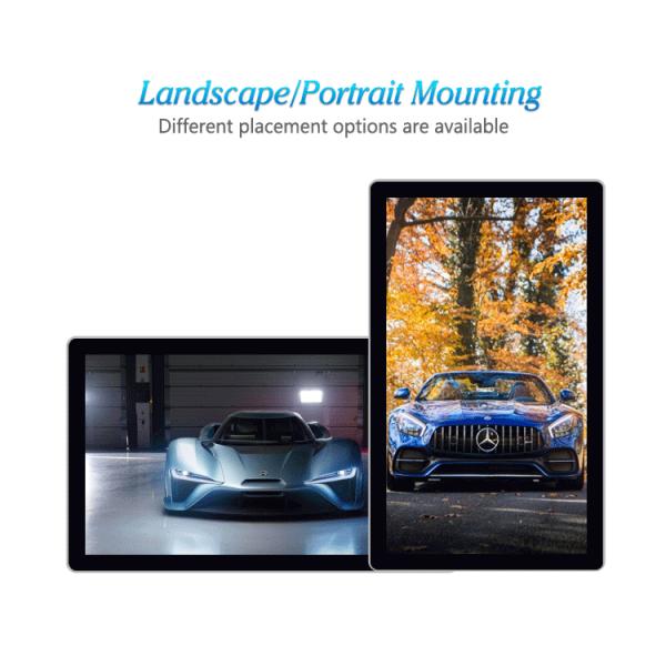 18.5 Inch LCD Digital Signage Panel Pcap Touch For Advertisement