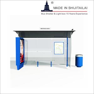 Galvanized 304# SS T8 Tubes 24h Bus Station Shelter