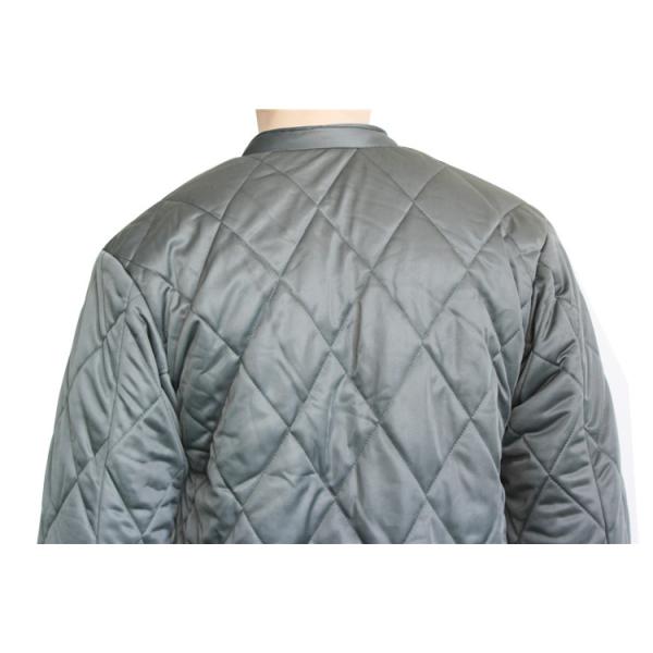 Winter Men Quilted Military Jacket Liner with Cotton Filling Front Button Closure