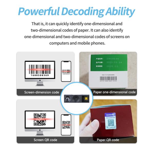 Micro Barcode Scan Engine Embedded Barcode Scan Module High Resolution