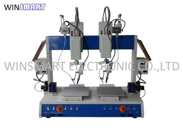 Quality Dual Heads Automatic Soldering Robot , Smd Pcb Soldering Machine 220V 110V for sale