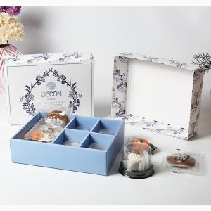 China Elegant Partitioned Cookie Gift Box Customizable Packaging Foldable Design on sale