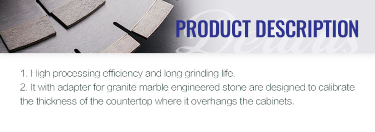 Stable Performance And Long Lifespan Diamond Tools CNC Stubbing Wheels For Grinding Slabs