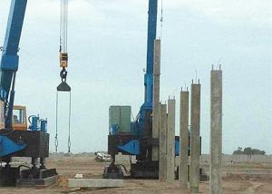 China Custom Hydraulic Piling Machine 1.6-1.9m Piling Stroke Square And Spun Type wholesale