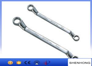 China Double Offset Ring Steel Plum Spanner , Double Head Plum Wrench wholesale