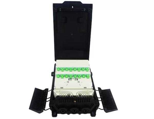 Quality SC APC 16 Cores Fiber Optic Termination Box 300*210*105mm for sale