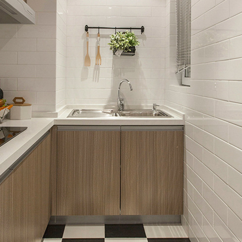 Modern Design Style Black and White Marble Bathroom Strip Tiles with Golden Vein