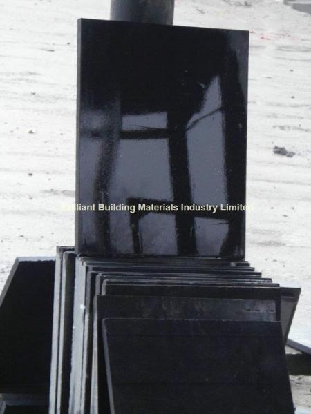 Quality Hunan Ink Black Marble Tiles, Black Marble Tiles for sale