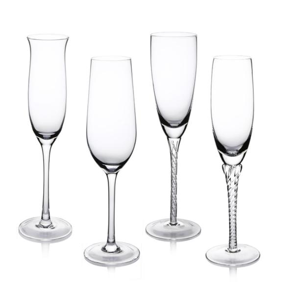 China Champagne Glasses Set Of 4 Pieces Clear Wine Glasses Restaurant wholesale