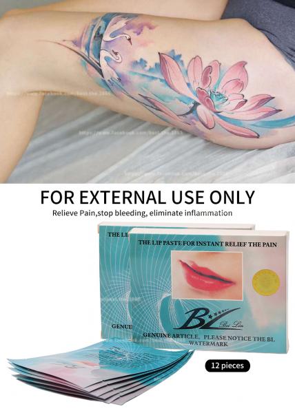 Relief Pain Lip Pad BL Permanent makeup Lip Tattoo Paste Stop Bleeding Anti Swell