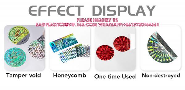Security Labels QR Code Anti Counterfeiting Sticker 3D Self-Adhesive VOID Holographic Label