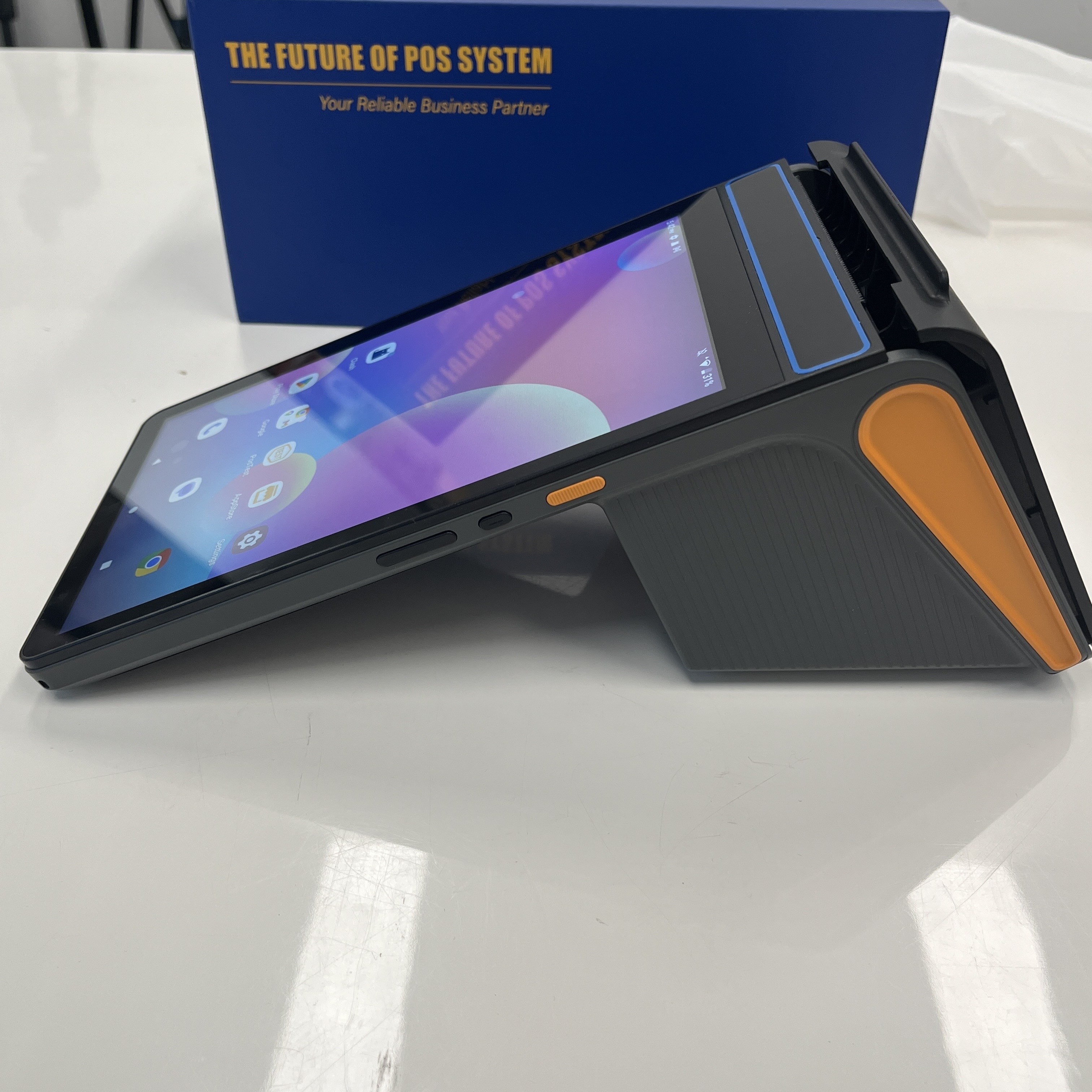 Android POS Terminal With 2.4 Inch Customer Display Capacitie Five Point Touch And Tms