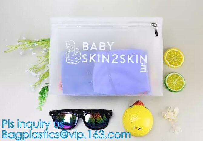PVC Stationery ruler set packaging bag with slider, fabric slider zip bags, slider PVC cosmetic bag,pencil bag