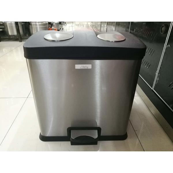 EKO Room Service Equipments Mute Trash Pedal Food Waste Bin with Inner Plastic Removal Recycle Bucket 812Ltr 24Ltr