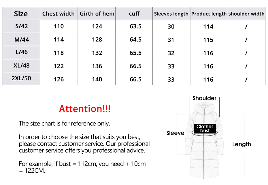 long women jacket, for cold winter coat, lower knees length, dark colours, Winter Warmth Guardian Self Heating Thickened Down / Cotton Jacket,