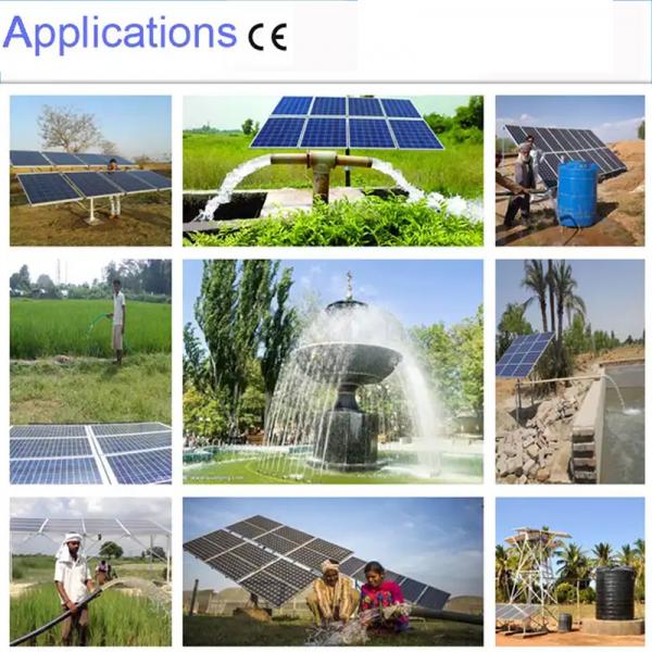 64 Meters Head Solar Water Pump System Dc 1.7m3/H High Flow Submersible Water Pumps For Agriculture Irrigation