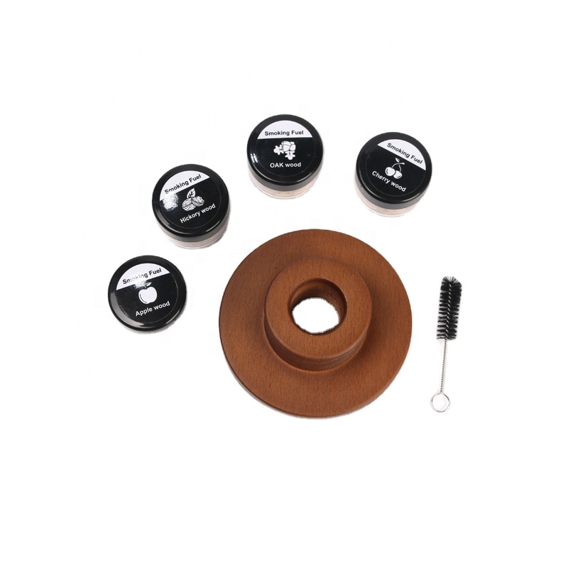 Amazon Top Best Seller Wooden Smoker Chips Cocktails Wine Whiskey Cocktail Smoker Set With Torch