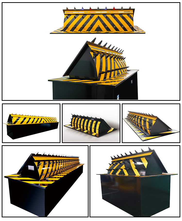 Fully Automatic 3s In Ground Traffic Spikes 3m Hydraulic Road Blocker 450kg