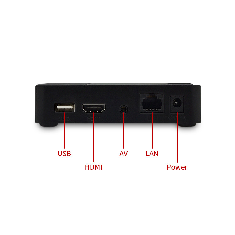 Multil Protocol Iptv Hd Player HLS M3U8 Ethernet Audio Setting Iptv Set Top Box