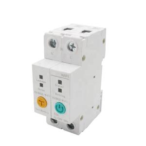 China 2P WIFI Circuit Breaker Energy Power kWh Meter r Switch Relay Voltmeter Current Leakage RCCB RCBO Limitter wholesale