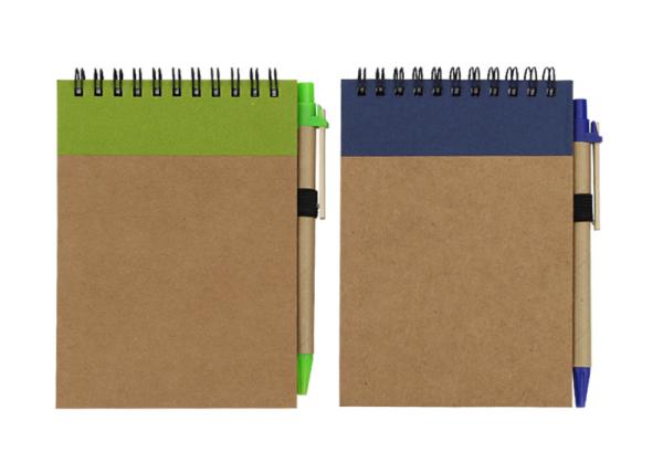 Quality Hardback Top Spiral Bound Book Printing , Print On Demand Spiral Bound Books With Pen for sale