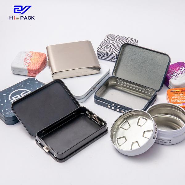 Quality Prevent Children Rectangular Storage Tins Weed Packaging Design for sale